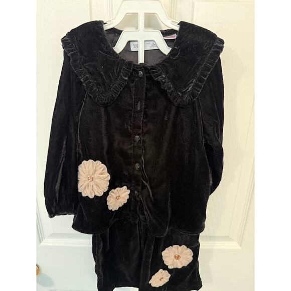 Copied - Zara Girl Velour Holiday Set - Picture 2 of 7
